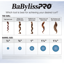 Load image into Gallery viewer, BaBylissPRO Nano Titanium Spring Curling Iron