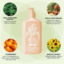 Load image into Gallery viewer, Hempz Apricot & Clementine Smoothing Body Herbal Body Moisturizer