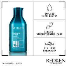 Load image into Gallery viewer, Redken Extreme Length Shampoo with Biotin