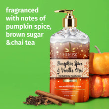 Load image into Gallery viewer, Limited Edition Pumpkin Spice &amp; Vanilla Chai Herbal Body Moisturizer
