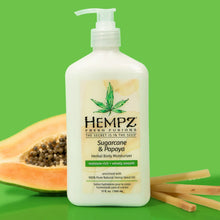 Load image into Gallery viewer, Hempz Fresh Fusions Sugarcane &amp; Papaya Herbal Body Moisturizer
